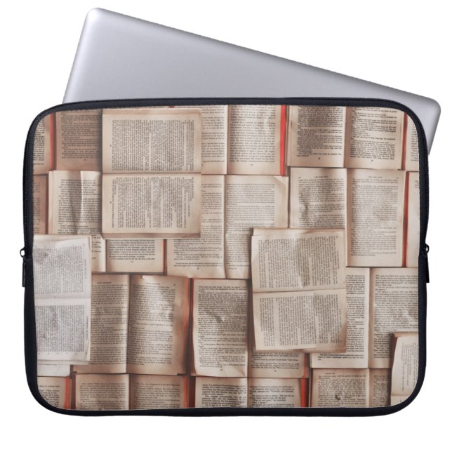 Capa Para Notebook Livros Vintage (Frente)