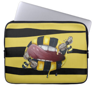 Capa Para Notebook Lixado amarelo e preto