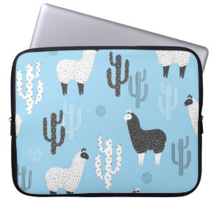 Capa Para Notebook Llama e cacto, padrão fofo.