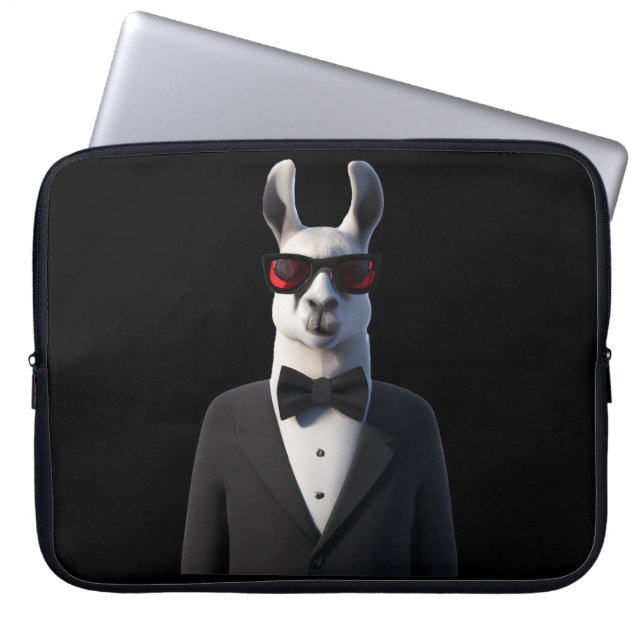 Capa Para Notebook Llama Tux Sunglass (Frente)
