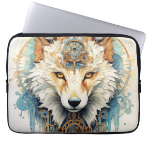Capa Para Notebook Lobo Steampunk Rustclaw