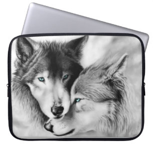 Capa Para Notebook Lobos no saco do laptop do amor