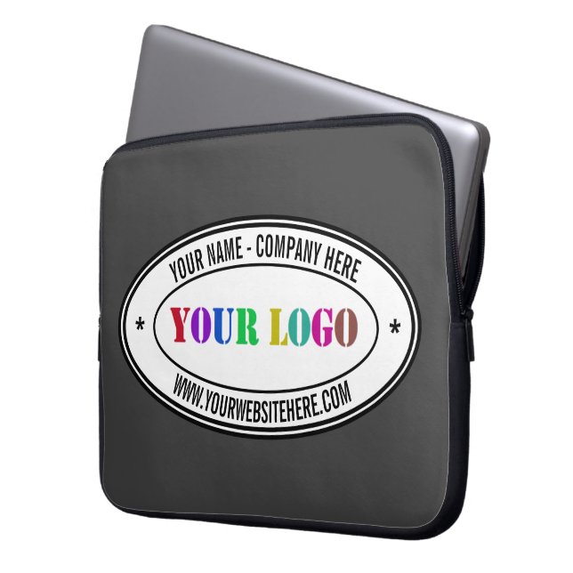 Capa Para Notebook Logotipo comercial personalizado e Bolsa de laptop (Frente Esquerda)