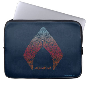 Capa Para Notebook Logotipo de Aquaman   Paisley Aquaman