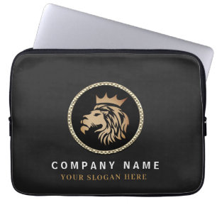 Capa Para Notebook Logotipo Dourado Elegante profissional