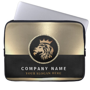 Capa Para Notebook Logotipo Dourado Elegante profissional