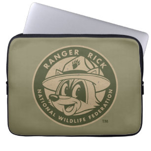 Capa Para Notebook Logotipo Khaki do rick da guarda florestal do rick