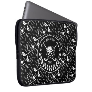 Capa Para Notebook Logótipo personalizado de na moda golfista de golf