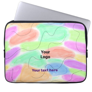Capa Para Notebook Logotipo personalizado simples e elegante aqui emp
