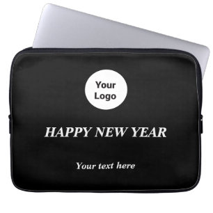 Capa Para Notebook Logotipo personalizado simples e elegante aqui na