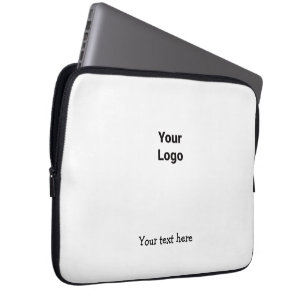 Capa Para Notebook Logotipo personalizado simples e elegante aqui na