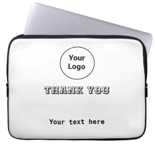 Capa Para Notebook Logotipo personalizado simples e elegante aqui na 