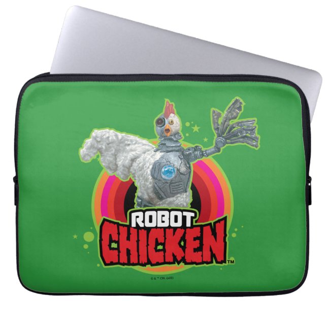 Capa Para Notebook Logotipo Robot Chicken (Frente)