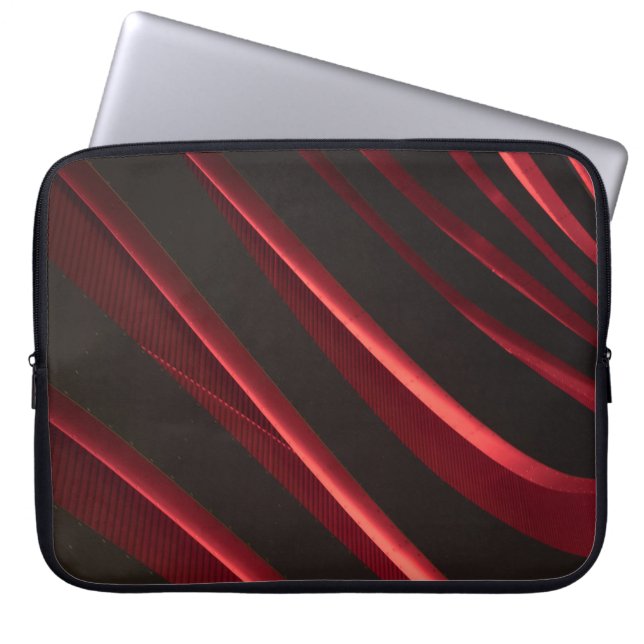 Capa Para Notebook Logótipo vermelho e preto (Frente)
