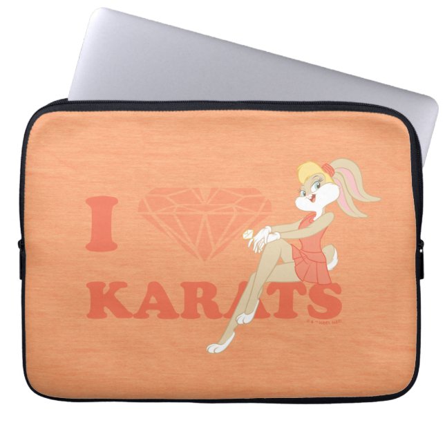 Capa Para Notebook Lola Bunny I Heart Karats (Frente)