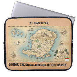 Capa Para Notebook Lombok Alma Tropical Estética Laptop