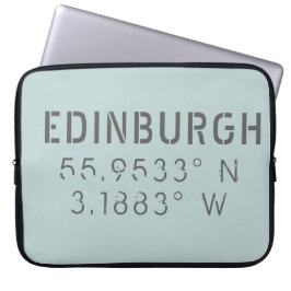 Capa Para Notebook Longitude do Latitude de Edimburgo
