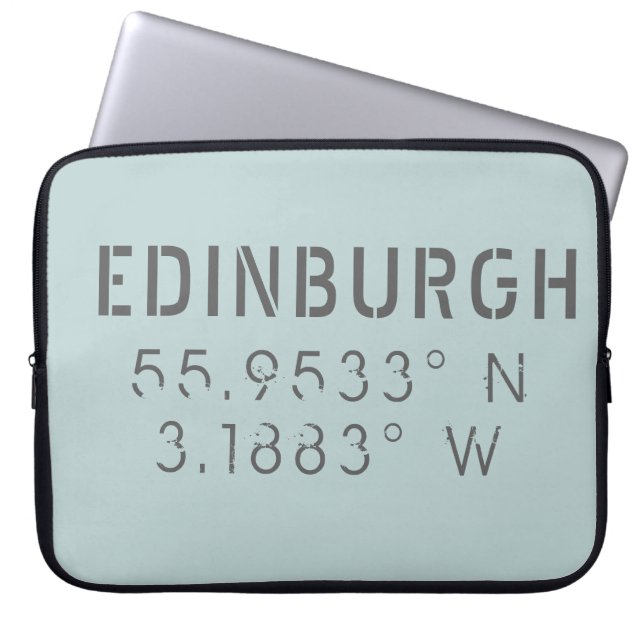Capa Para Notebook Longitude do Latitude de Edimburgo (Frente)