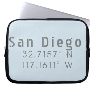 Capa Para Notebook Longitude do Latitude San Diego