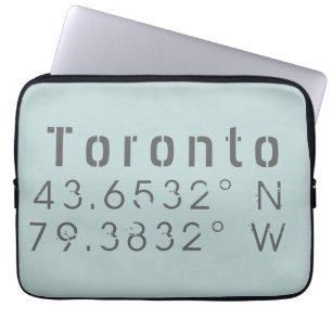 Capa Para Notebook Longitude do Latitude Toronto