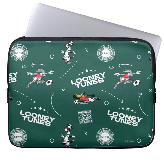 Capa Para Notebook LOONEY TUNES™ Soccer Playbook Pattern (Frente)
