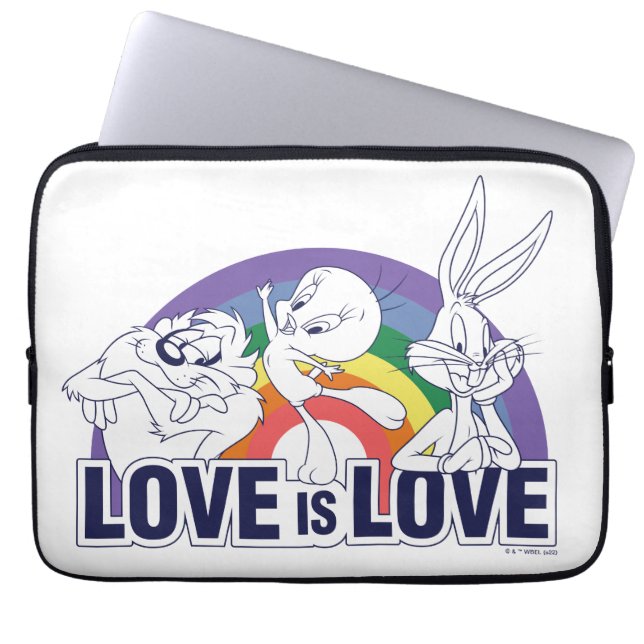 Capa Para Notebook LOONEY TUNS™ - Amor é Amor (Frente)