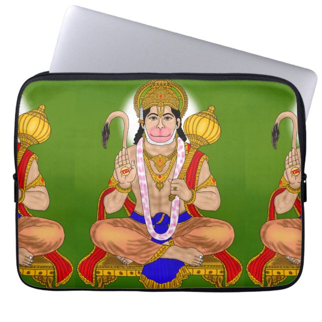 Capa Para Notebook Lord Hanuman Laptop Cover (Frente)