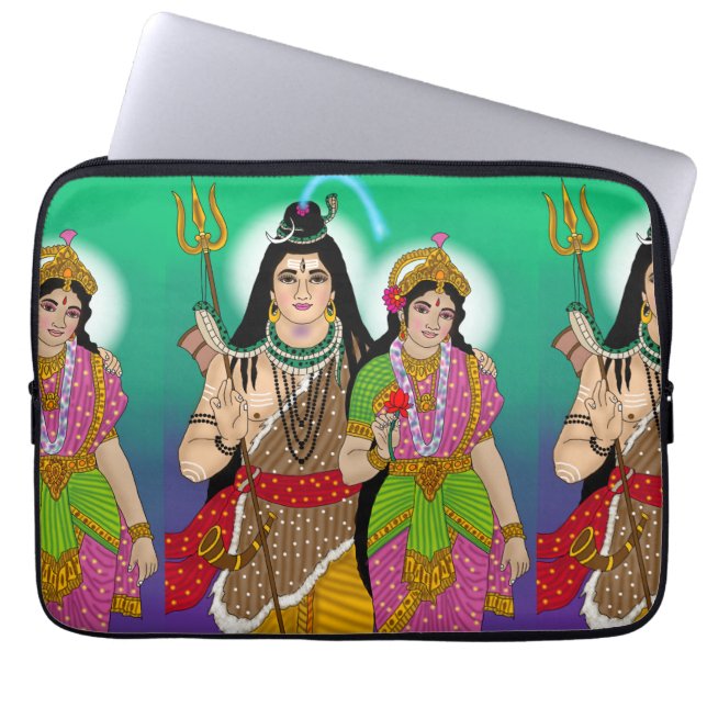 Capa Para Notebook Lord Shiv-Parvati Laptop Cover (Frente)