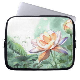Capa Para Notebook Lótus Aquarela
