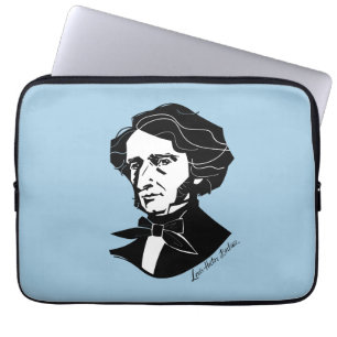 Capa Para Notebook Louis-Hector Berlioz (sobre fundo colorido)