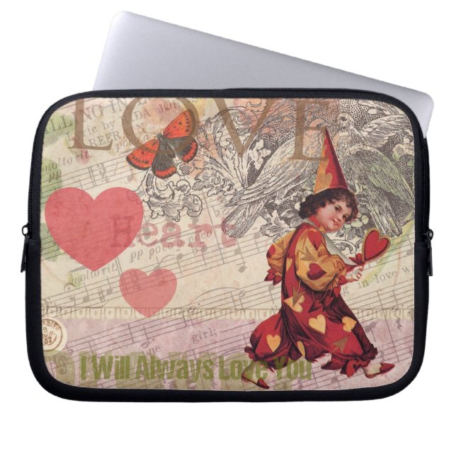 Capa Para Notebook Love Heart Sweetheart Namorados Cherub (Frente)