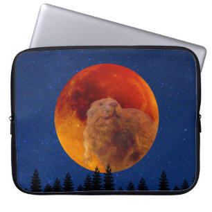 Capa Para Notebook Lua do castor em novembro