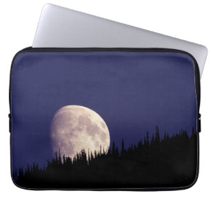 Capa Para Notebook Lua e Floresta Glacier National Park Montana