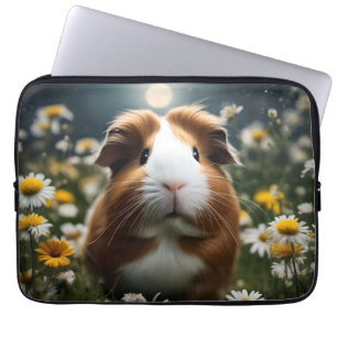 Capa Para Notebook Lua E Visitas De Porco Castanho E Guiné Branca,