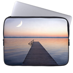 Capa Para Notebook Lua Sobre a Passarela de Buscharner   Lago de Star