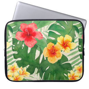 Capa Para Notebook Luana Watercolor Tropical Molho Floral
