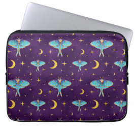Capa Para Notebook Luna Moth Celestial Moons & Stars Roxo