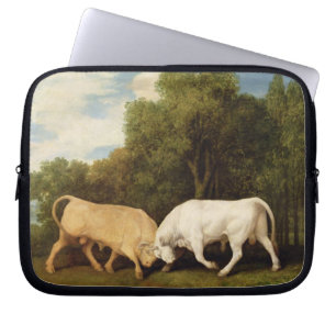 Capa Para Notebook Luta de touros de George Stubbs , 1786 (óleo no