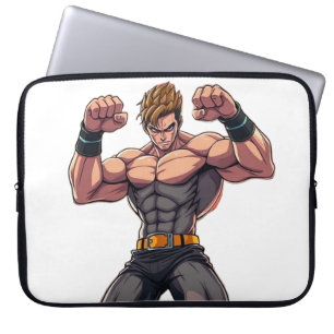 Capa Para Notebook lutador de anime