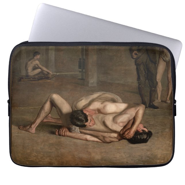 Capa Para Notebook Lutadores (por Thomas Eakins) (Frente)