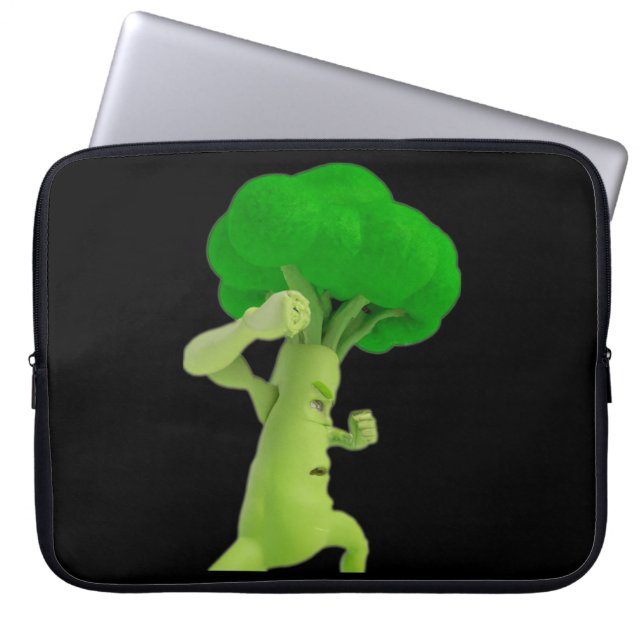 Capa Para Notebook Lutar contra Broccoli Berroocccooolllliii! Laptop (Frente)