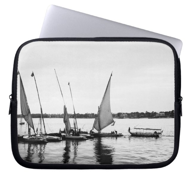 Capa Para Notebook Luxor Egito, Feluccas no Nilo 2 (Frente)