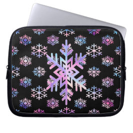 Capa Para Notebook Luxury Holographic Snowflake Christmas Collection
