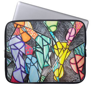 Capa Para Notebook Luz quebrada: Abstrato inspirado