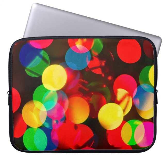 Capa Para Notebook Luzes de abertura de cores ajustadas (Frente)