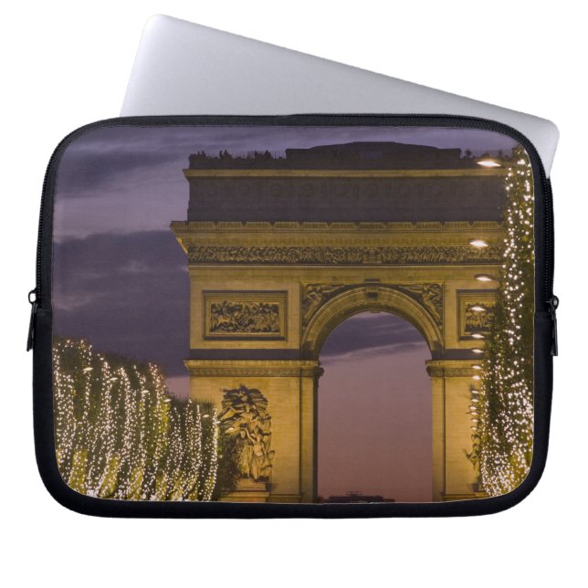Capa Para Notebook Luzes de Natal nos Campos Elísios (Frente)