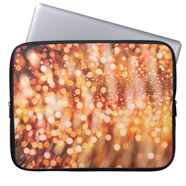 Capa Para Notebook Luzes de ouro naturais e brilhantes (Frente)
