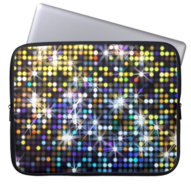 Capa Para Notebook Luzes decor: Moda abstrato glamourosa (Frente)