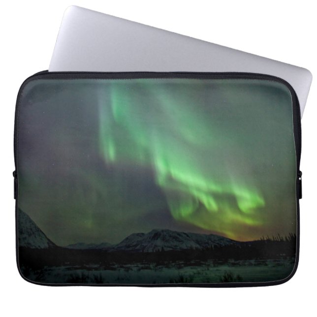 Capa Para Notebook Luzes do norte | Cavalo branco, Yukon (Frente)