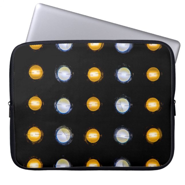 Capa Para Notebook Luzes LED, fundo de abstrato de encerramento. (Frente)